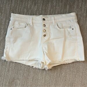 Old Navy Boyfriend White Denim shorts